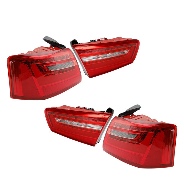 2012-2015 AUDI A6 C7 Carro 4pcs Interior Exterior LED Luz de Freio Traseira 4GD945093 4GD945094 4GD945095 4GD945096 Genérico