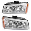 2003-2006 Chevr Silverado 1500/1500HD/2500HD/3500 Chrome Housing Amber Side Headlights/Lamp Assembly 15199556 10366038