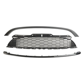 2012-2015 MINI R59 Cooper S & JCW 2-Door Roadster 3PCS Gloss Black Front Grille Grill Generic