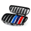 1Pair Matte Black Front Bumper Grille For 2007-2010 BMW E83 X3 LCI Facelift Generic