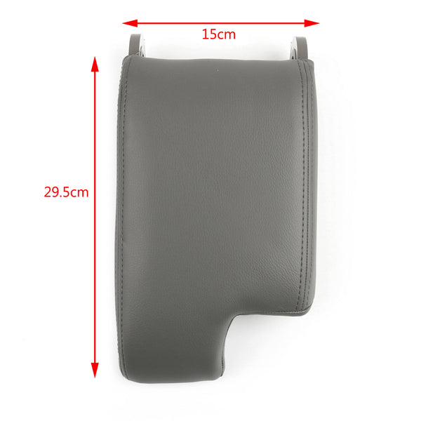 Leather Armrest Center Console Lid Cover For BMW E46 3 Series 1998-2006 Gray Generic