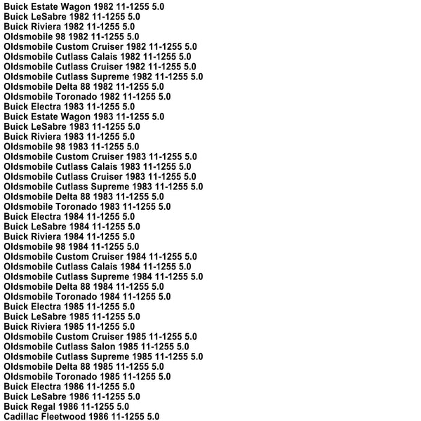 1981-1990 Buick/Cadillac/Oldsmobile 305 (5.0L) Motorer Förgasare 11-1255 Generic