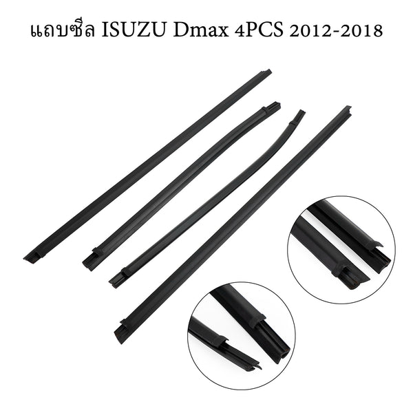 2012-2018 Isuzu Dmax 4PCS Weatherstrip 8-98052197-2 8-98340807-0 Generic