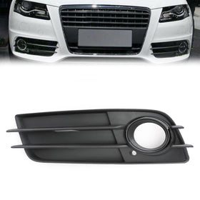 2008-2012 Audi A4 B8 Left Side Matte Black Fog Light Grill S-Line Bumper Generic