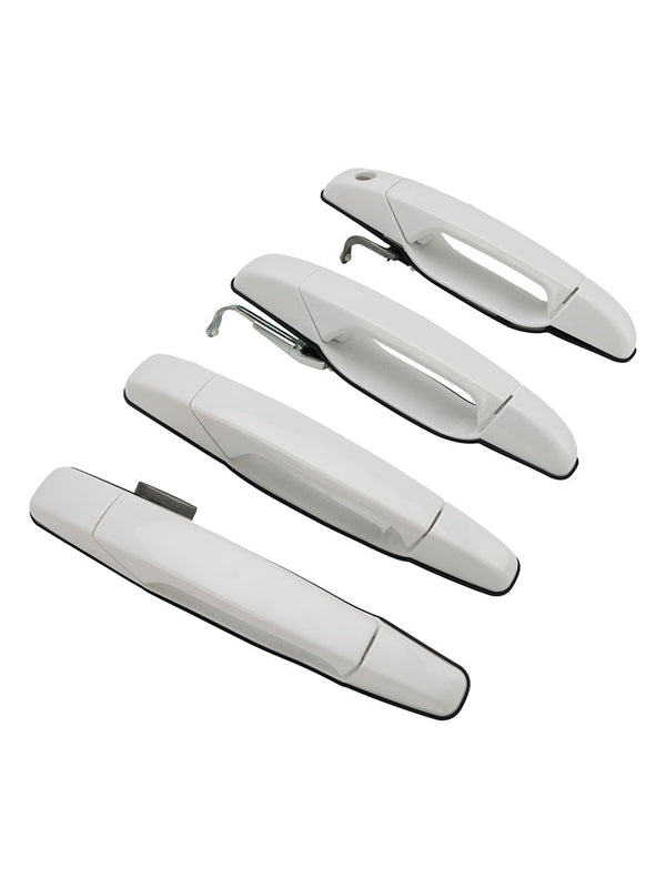 2008-2013 Cadillac Escalade Platinum Sport Utility 4PCS Front & Rear Door Handle Set White 284053446 84053444 20954826 25890276