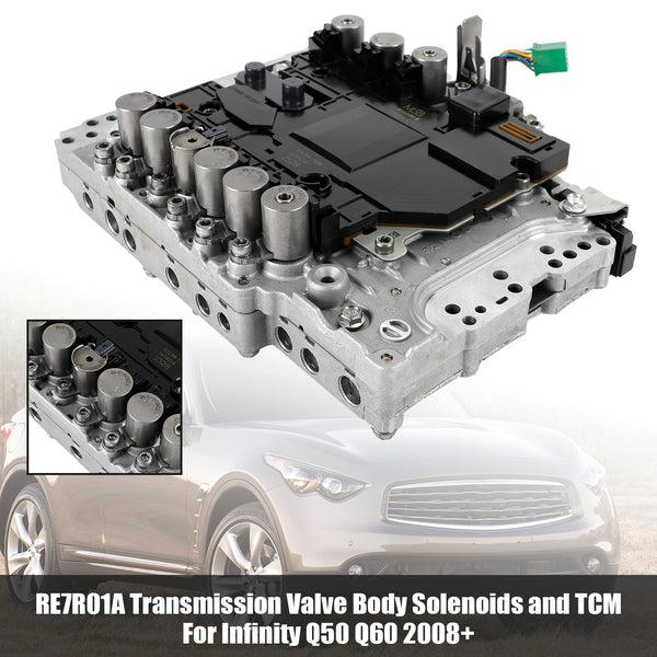 2008+ Infinity Q50 Q60 31705-X979C RE7R01A 7-SPEED Transmission Valve Body Solenoids and TCM Generic