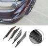 4 Stück Universal Front Bumper Fins Body Splitter Spoiler Canards Carbon Fiber Look