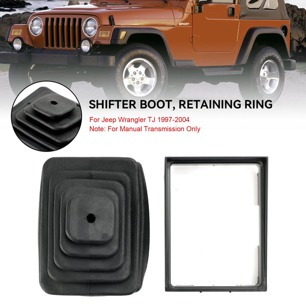 1997–2004 Jeep Wrangler TJ Schaltmanschettenhalter-Lünettenring, manuelles Getriebe, 52078558, 53000056, generisch