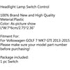 OEM Chrome Auto Car Head Light Lamp Switch Control For VW Golf 7 MK7 2013-2015 Generic