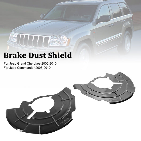 2005–2010 Jeep Grand Cherokee rechts + links vorne Bremsstaubschutz 52090432AC 52090433AC Generisch