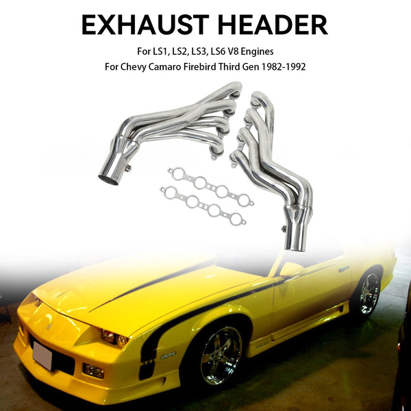 1982-1992 Chevy Camaro Firebird Third Gen F-Body Stainless Steel Headers LS Swap