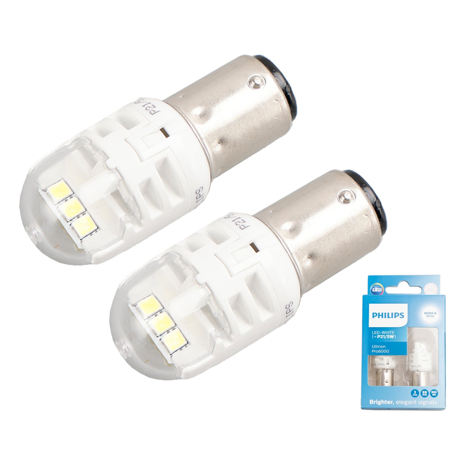 Til Philips 11499CU60X2 Ultinon Pro6000 LED-WHITE P21/5W 6000K 250/50lm
