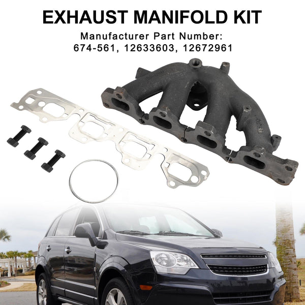 Exhaust Manifold 12633603 12672961 674-561 Fit Chevy Captiva Sport 2013-2015 Equinox Terrain