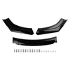 4 PCS Universal Car Front Bumper Lip Body Kit Splitter Difusor Protetor Preto Genérico