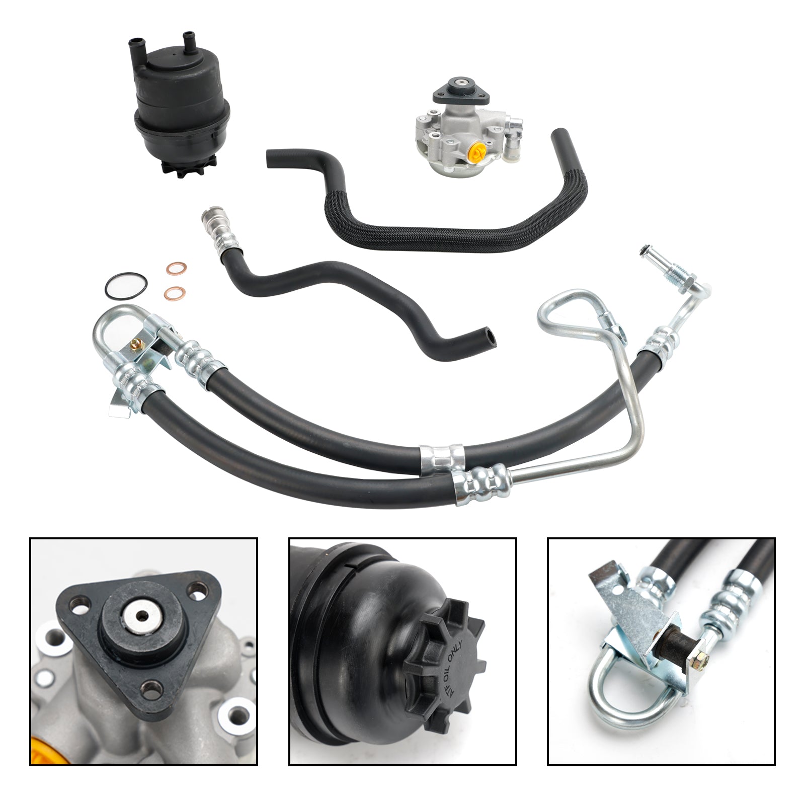 2000-2005 BMW E46 325Ci 325i 330Ci 330i Servostyrningspumpsats 553-58945 32416760036 32416750423