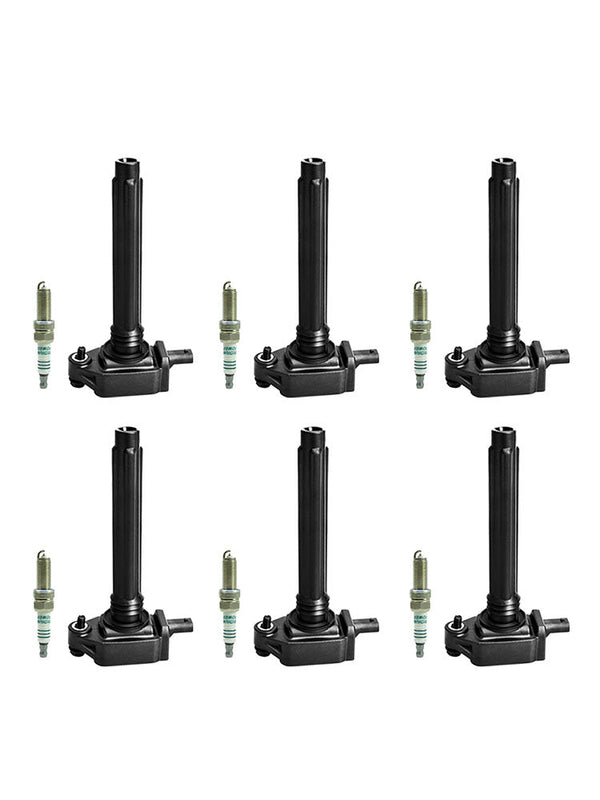 2011-2017 Dodge Challenger/Charger/Journey/Grand Caravan 3.6L V6 6PCS Ignition Coil+Spark Plug UF648 GN10616 36-8196