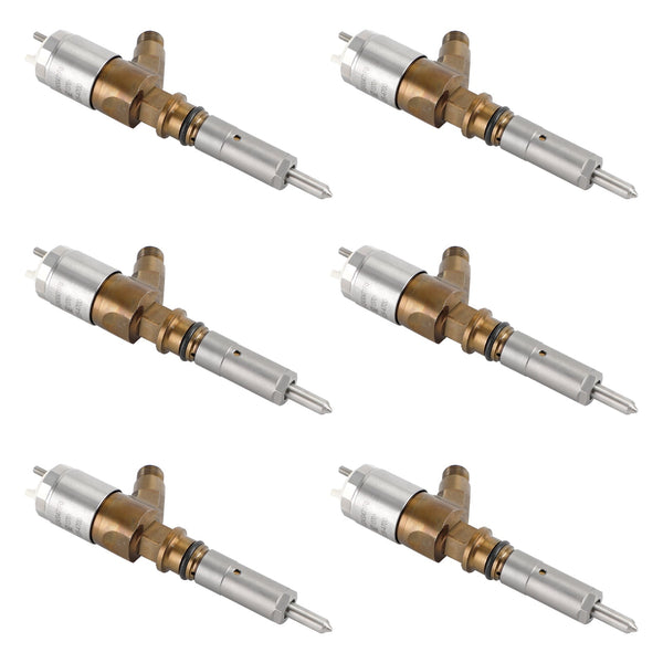 Injetores de combustível 3264700 10R-7675 genéricos da máquina escavadora 6PCS CAT 320D 312D 313D 321D 323D