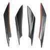 4 pezzi di alette paraurti anteriori universali Body Splitter Spoiler Canards Look in fibra di carbonio