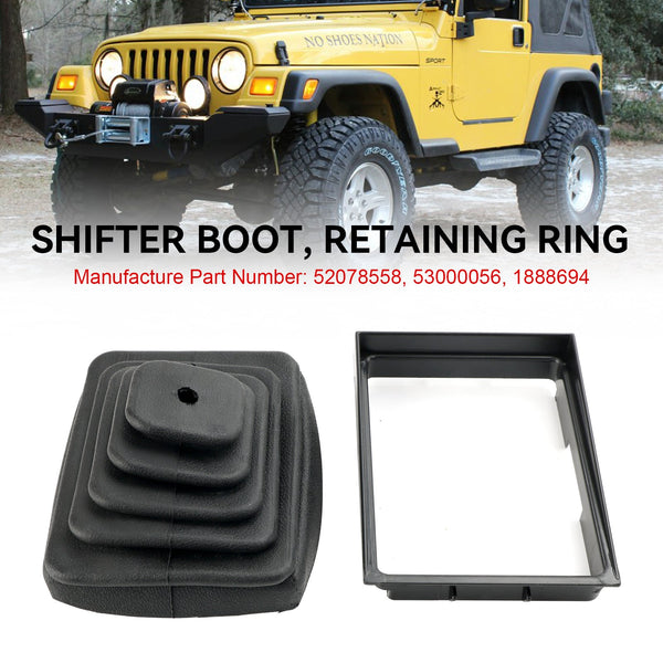 1997-2004 Jeep Wrangler TJ Shifter Boot Retenue Lunette Anneau Manuel Trans 52078558 53000056 Générique