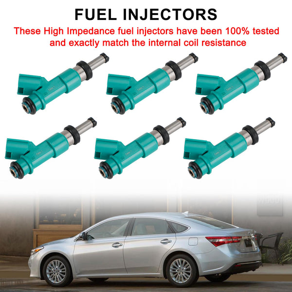 Fuel Injectors 232090P010 2320931090 232500P010 FJ1084 Fit 2011-2016 Toyota Highlander 3.5L V6 Generic