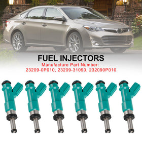 Fuel Injectors 232090P010 2320931090 232500P010 FJ1084 Fit 2011-2016 Toyota Highlander 3.5L V6 Generic