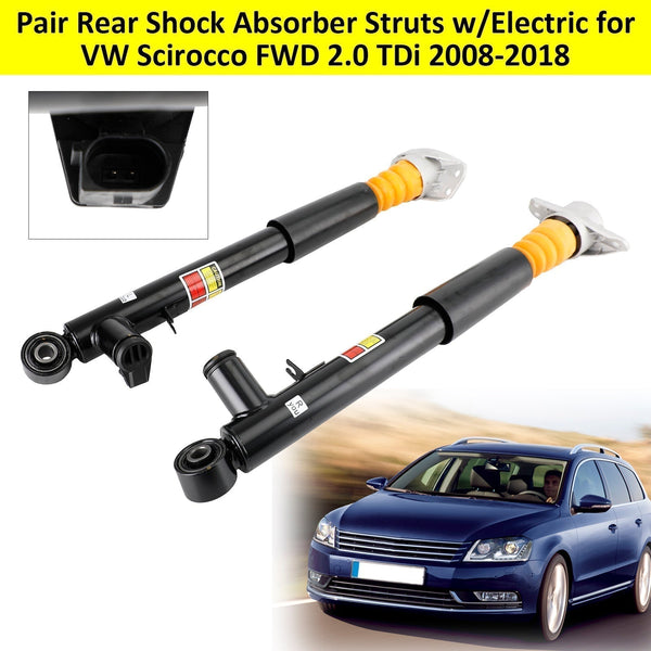 VW Touran 1T3 Pair Rear Shock Absorber Struts w/Electric 1K0513045F 1K0513045B