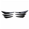 6pcs Universal Gloss Black Car/Auto Front Bumper Fins Spoiler Canards Refit Generic