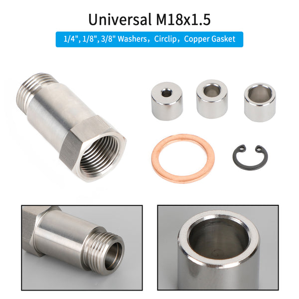 M18 x 1,5 45 mm O2-Sauerstoffsensor-Verlängerung, Extender-Adapter, Abstandshalter-Set, generisch