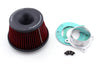 Universal Power Intake Air Filter 75 mm Dual Funnel Adapter Generic