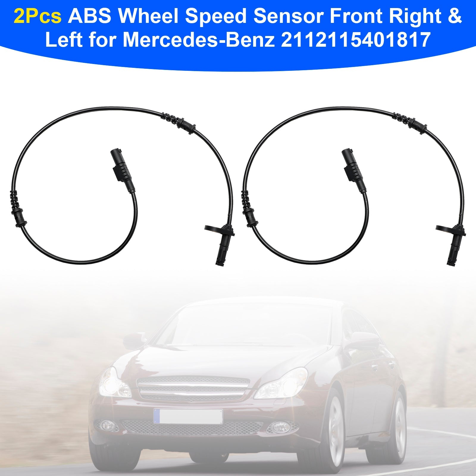 Benz Höger & Vänster 2112115401817 2ST ABS hjulhastighetssensor
