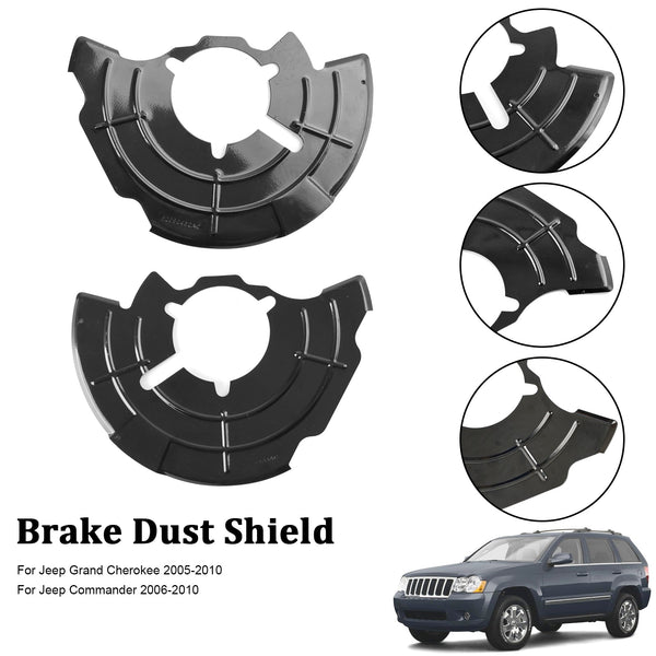 2005-2010 Jeep Grand Cherokee Right+Left Front Brake Dust Shield 52090432AC 52090433AC