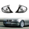 02-05 BMW E46 3-Series 4Dr Euro  Corner Lights - Crystal Clear W/ Smoke Trim Fit Generic