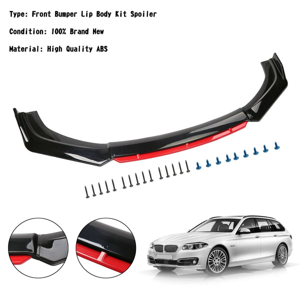 BMW F32 F33 F36 Série 4 420i 430i 440i Tous les modèles 4 pièces Kit universel de lèvre de pare-chocs avant de voiture séparateur de becquet diffuseur protecteur générique