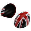 MINI Cooper R55 R56 R57 Black/Red 2 x  Union Jack UK Flag Mirror Covers Generic