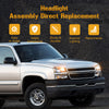 03-06 Silverado 1500/3500/1500 HD/500 HD Zwarte behuizing Heldere zijkoplampen/lampmontage 10396913 15199557 2503224 Generiek