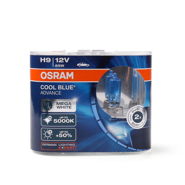 OSRAM Globe Luces Azul Blanco 5000K Cool Halogen Hyper+Plus Bombillas 65W H9 PGJ19-5 Generisch