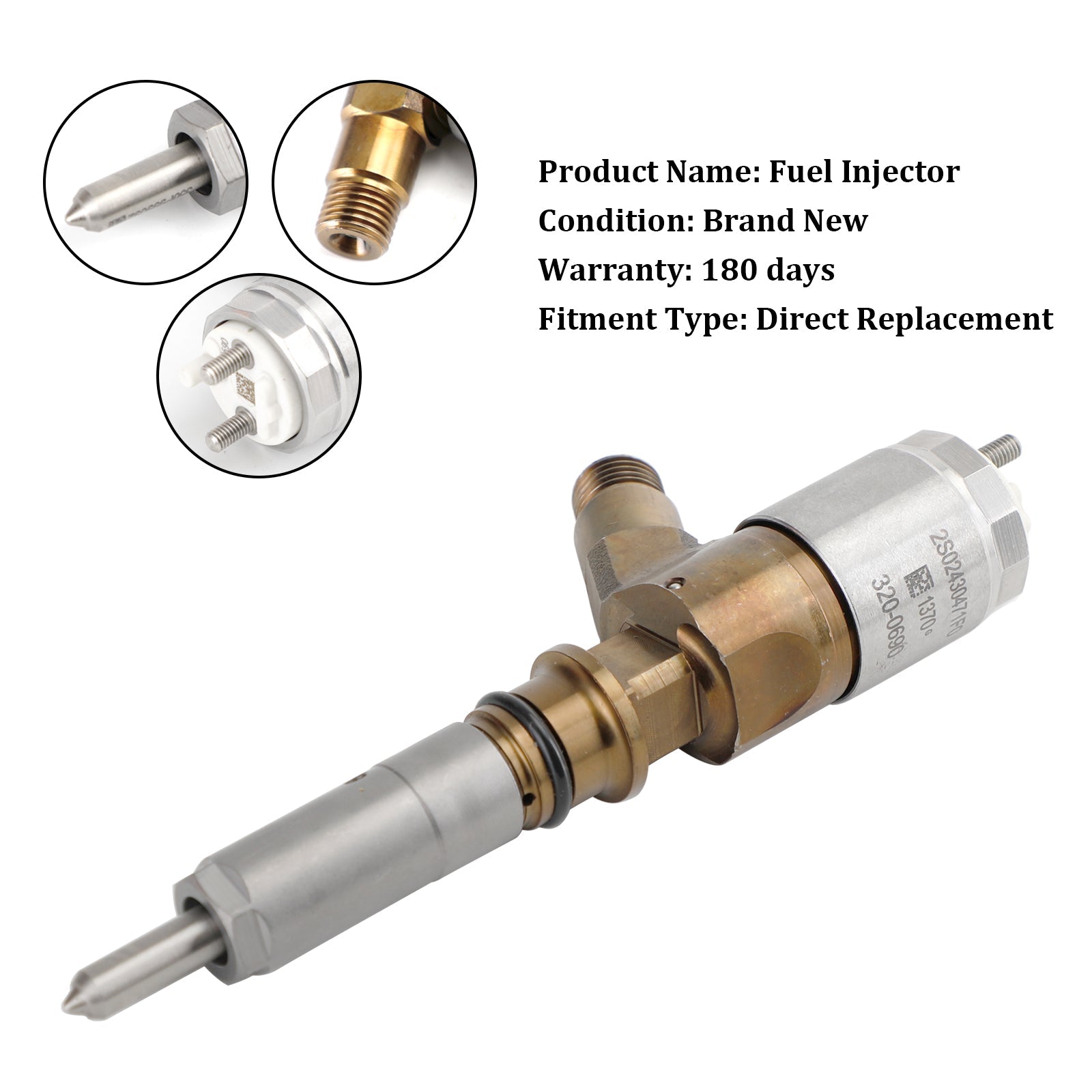 CAT para inyector de combustible Caterpillar Perkins C6.6 1PS 2645A749 320-0690 306-9390