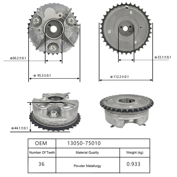 2005-2012 Toyota Tacoma 1TR 2TR Camshaft Timing Gear 13050-75010