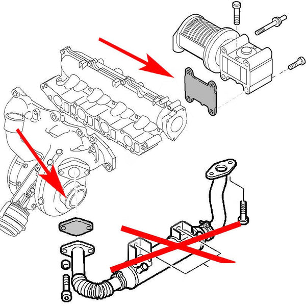 AGR-Entfernungs-Blankungssatz für Opel Vauxhall Cdti Saab Tid Fiat Alfa Lancia 1.9 Generic