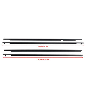 2008-2015 Scion XB 4pcs Front Rear Weatherstrip Seal Moulding Generic