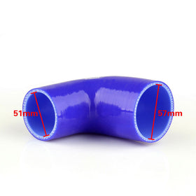 Elbow 90 Degree 51mm 57mm Silicone Pipe Hose Coupler Intercooler Turbo Intake Generic