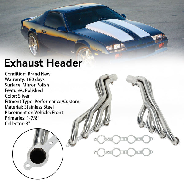 1982-1992 Chevy Camaro Firebird Third Gen F-Body Stainless Steel Headers LS Swap