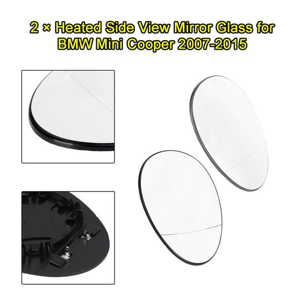 Mini R56 Hatchback 07-14 Left&Right Heated Side View Mirror Glass 51162755626 51162755625