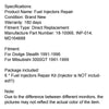 Dodge Stealth 1991-1996 6PCS Fuel Injectors Seal O-Ring Kit 18-10066 INP-014 MD164888 Generic