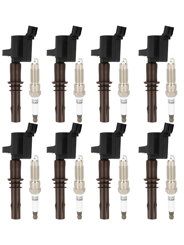 2008-2010 Explorer Sport Trac V8 4.6L 8PCS Ignition Coils +Spark Plugs DG521 SP509 Generic