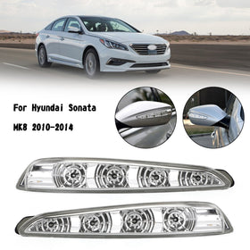 Side Mirror Lamp Turn Signal Light Pair For Hyundai Sonata MK8 2011-2015 Generic