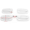 2000-2006 Chevy Suburban/Tahoe 4PCS Exterior White Painted Door Handle Set 19356468 19356469