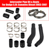 Kit de tuyaux et bottes de refroidisseur intermédiaire diesel Dodge 5,9 L Cummins 2003-2007 Noir Générique