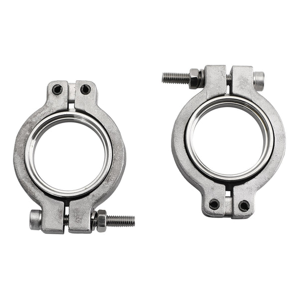 2PC TiAL MV-S 38 mm Wastegate V-Band Clamp Set Kit med skruvar, muttrar och tätningar Generic