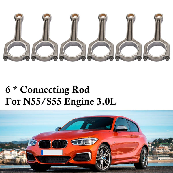 2012-2016 BMW M135i/M135i xDrive F20 F21 6PCS Connecting Rod 11247586492 11247624615 Generic